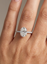 Oval Stud Gemstone Silver Ring II | Zeya Luxe Jewels