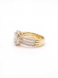 Cushion Cut Gemstone Silver Ring | Zeya Luxe Jewels