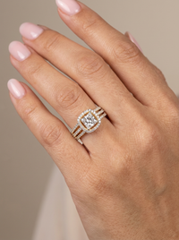 Cushion Cut Gemstone Silver Ring | Zeya Luxe Jewels
