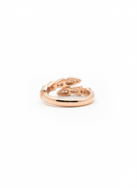 Overlapping Gemstone Silver Ring | Zeya Luxe Jewels