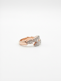 Overlapping Gemstone Silver Ring | Zeya Luxe Jewels