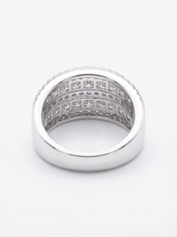 Asscher Cut Gemstone Silver Ring | Zeya Luxe Jewels