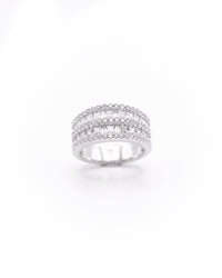 Asscher Cut Gemstone Silver Ring | Zeya Luxe Jewels
