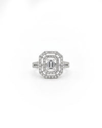 Brilliant Stud Silver Ring | Zeya Luxe Jewels