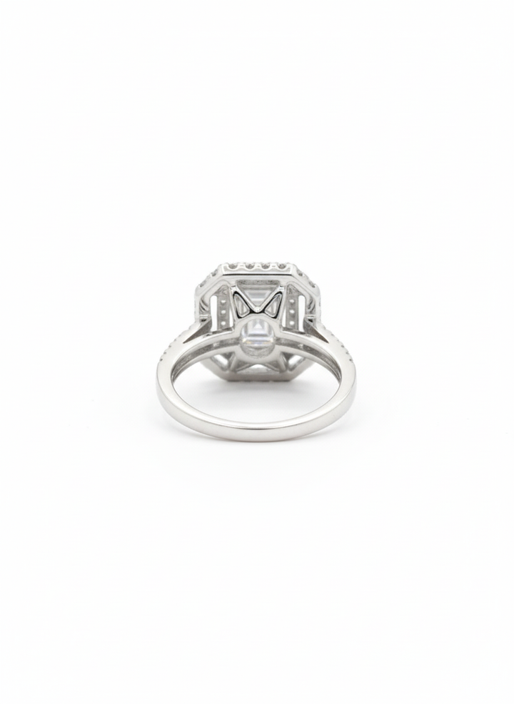 Brilliant Stud Silver Ring | Zeya Luxe Jewels