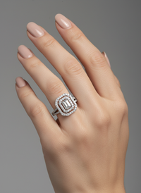 Brilliant Stud Silver Ring | Zeya Luxe Jewels